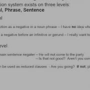 The Negation System