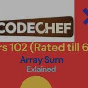 Codechef Sum Array Starters 102