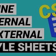 Inline Internal And External CSS Absolute Beginner CSS Crash Course