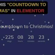 Make An Elementor Countdown To Christmas