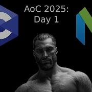 Advent Of Code 2025 Day 1 C Neovim Masochism