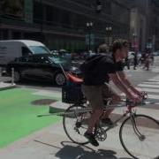 Chicago S Dearborn Randolph Protected Intersection