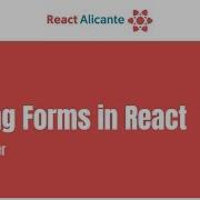 Taming Forms In React JARED PALMER