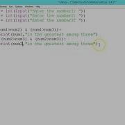 014 Learn Python And Ruby Programming Find The Greatest Number