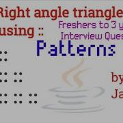 Triangle Pattern In Java Java Pattern Programs Interview Question