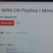 W1AW 20 WPM CW Practice Morse Code