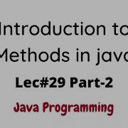 Introduction To Methods With Parameters In Java With Solved Examples In Urdu Hindi