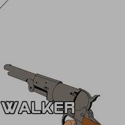 Colt Walker Revolver Animation
