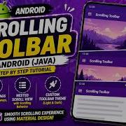 ANDROID SCROLLING TOOLBAR TUTORIAL IN JAVA