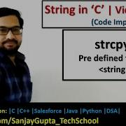 How To Use Strcpy Pre Defined Library Function Of String H In C Programming Language