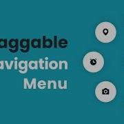 Draggable Circular Navigation Menu In HTML CSS JavaScript