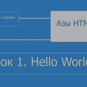 Уроки по Html для начинающих Урок 1 Hello World