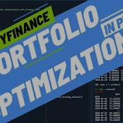 Portfolio Optimization In Python Using The Program 1 3