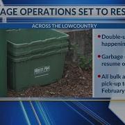 Garbage Operations Set To Resume Across The Lowcountry