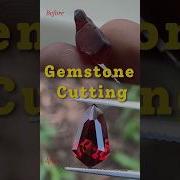 Lapidary Time Cutting Natural Garnet Gemstone Gemstone Cutting