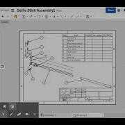 OnShape Selfie Stick Exploded Assembly Drawings Tutorial