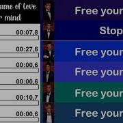 Glee Stop In The Name Of Love Free Your Mind Line Distribution Lyrics