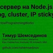 HTTP сервер на Node Js Routing Cluster IP Sticky