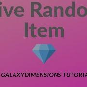 Give Random Item DiamondFire Tutorial