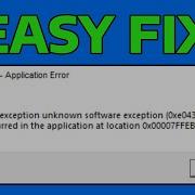 How To Fix The Exception Unknown Software Exception Occurred In The Application