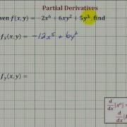 Ex Determine A Partial Derivative Function Of An Polynomial Function Of Two Variables
