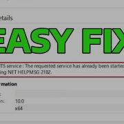 How To Fix NET HELPMSG 2182 Problem With BITS Service In Windows
