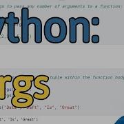 How To Use Args In Python