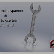 How To Make Spanner How To Use Trim Command In Solidworks Solidworks Tutorial For Beginners