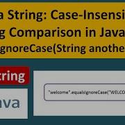 Java String Case Insensitive String Comparison In Java With EqualsIgnoreCase String AnotherString