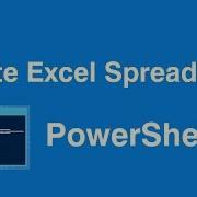 Windows Powershell Create Excel Spreadsheet Document