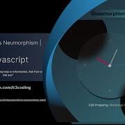 Glassmorphism Vs Neumorphism Modern CSS Clock UI With JavaScript