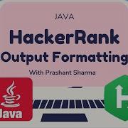 HackerRank Java Output Formatting Certification Gold Badge