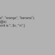 Perl 5 Loops And Arrays