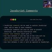 JavaScript Comments Explained Single Line Multi Line Comments Coding Programming Didyouknow