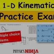 1 D Kinematics Practice Exam