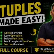 Python Tuples Tutorial Tuple Operations Built In Functions In Python Lecture 10