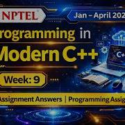 NPTEL Modern C Week 9 2026 Assignment 9 Answers With Programming Questions Cplusplus