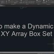 AutoCAD How To Make A Dynamic Block XY Array Box Set