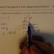 Linear Approximation For Cosine Using Tangent Line Calculus AP