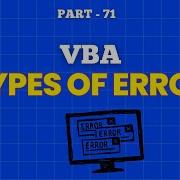 Part 71 Types Of Errors In Excel VBA Explained With Practical Demo Hindi