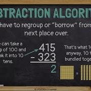 Subtraction Standard Algorithm