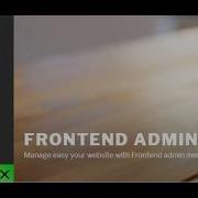 Frontend Admin Menu Wordpress Plugin