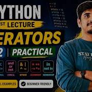 Learn Python Operators Part 2 Practical Full Explanation