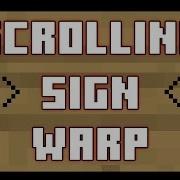 Minecraft Plugin Scrolling Sign Warp Scroll Through Warp