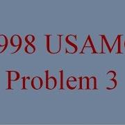 ALG 009 USAMO 1998 Problem 3