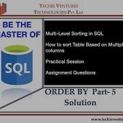 SQL Order By Part 5 Solution Ordering Based On Multiple Columns Interview Questions