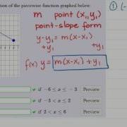 Piecewise Functions Equation From Graph Example 2