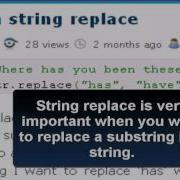 PYTHON Tutorial Python String Replace