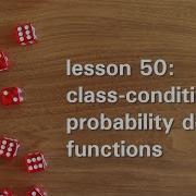 PB50 Class Conditional Probability Density Functions