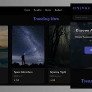 Responsive Movie Website Using HTML CSS JavaScript